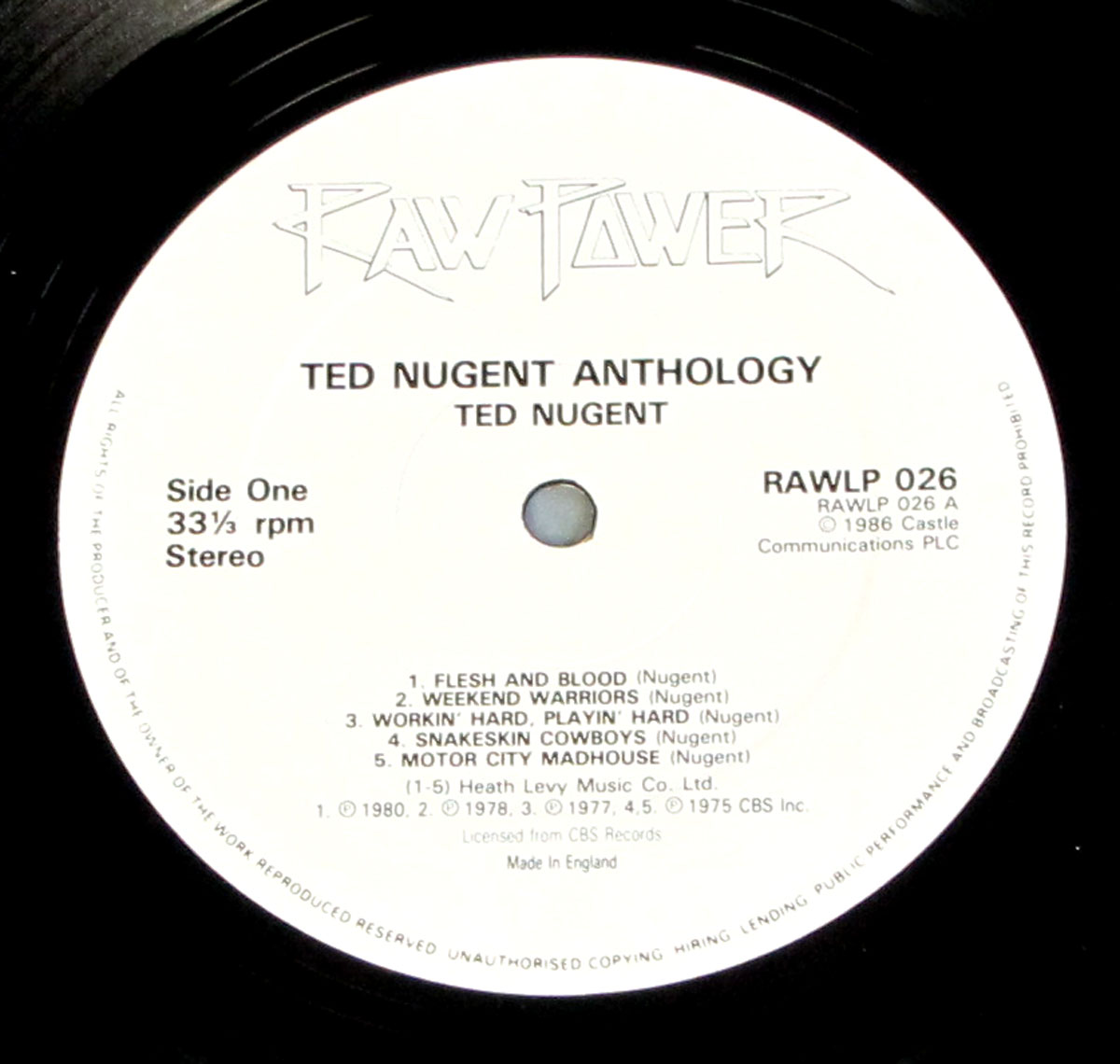 High Resolution Photos of ted nugent anthology orig uk 